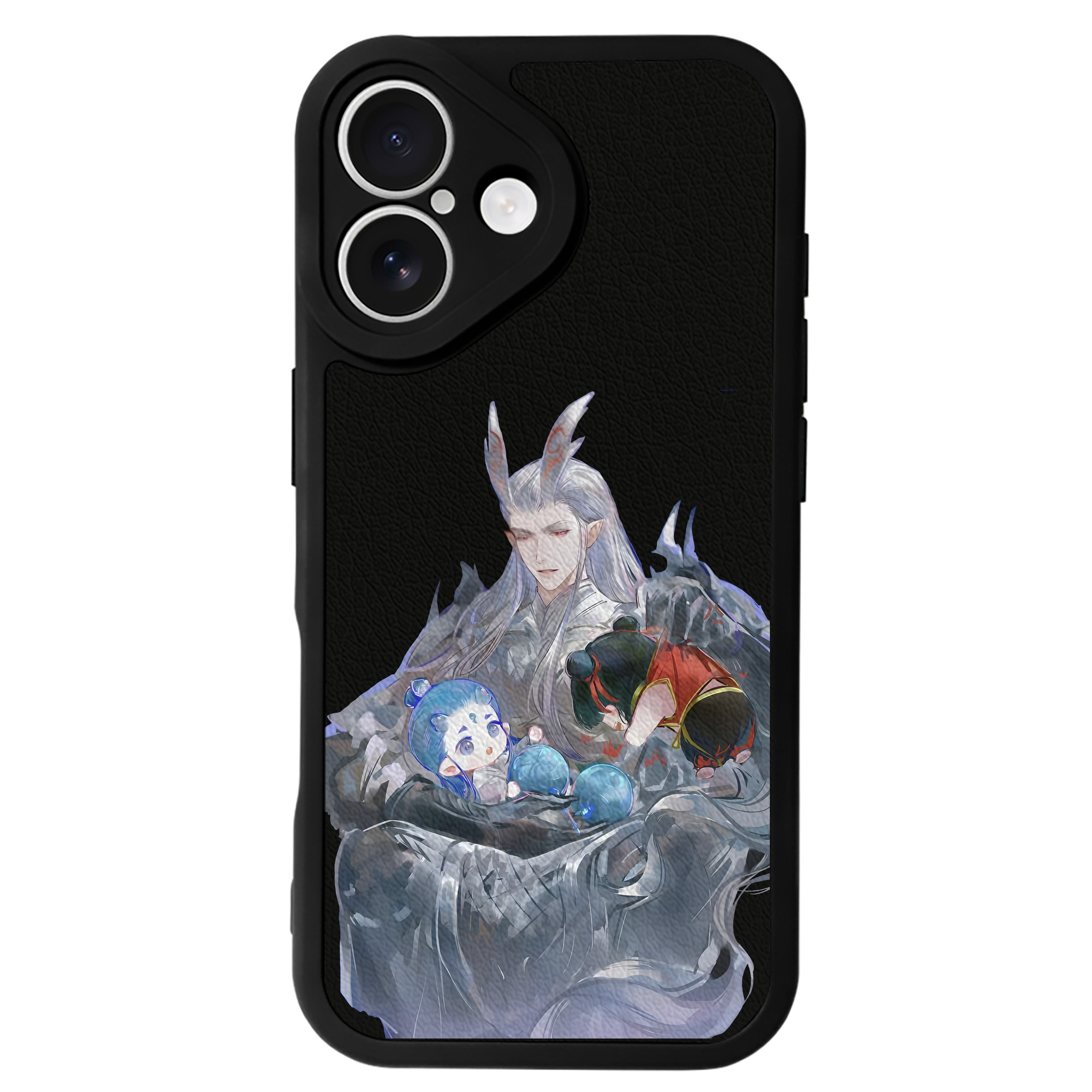 （画像用） Ne Zha 2 ナタ 魔童の大暴れ 【iPhone 16シリーズ対応】シリコンスマホケース（レザー調） 材質：シリコン